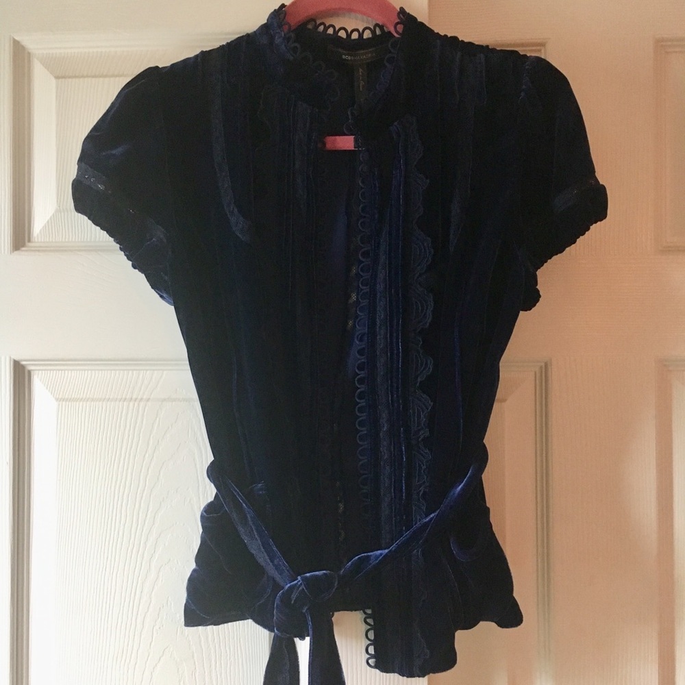 Navy women’s cardigan velvet fabric
